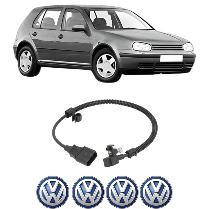 Senzor impulsuri arbore cotit Volkswagen GOLF IV (1J1) 1.4 16V din 1997-2004 KW 55 CP 75 CMC 1390, pentru pornire auto, Bosch, 4x Stickere auto cu Volkswagen