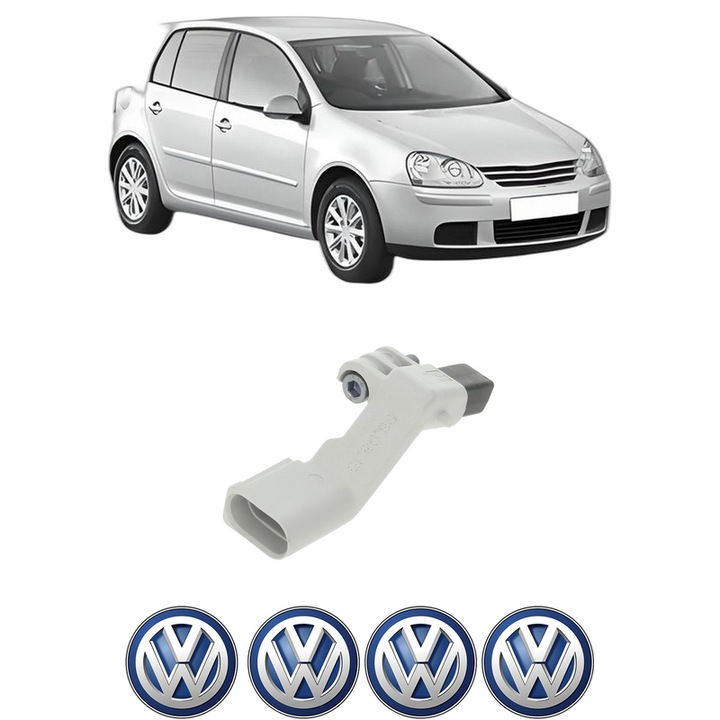 Senzor impulsuri arbore cotit Volkswagen GOLF V (1K1) 2.0 TDI din 2005-2008 KW 125 CP 170 CMC 1968, pentru pornire auto, Bosch, 4x Stickere auto cu Volkswagen