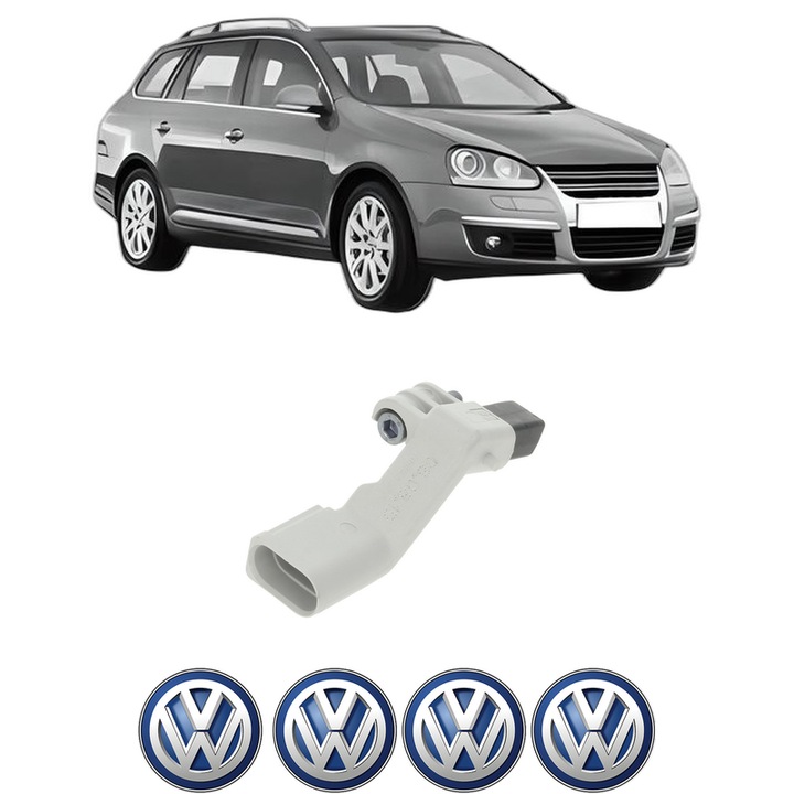 Senzor impulsuri arbore cotit Volkswagen GOLF V Variant (1K5) 1.9 TDI 4motion din 2008-2009 KW 77 CP 105 CMC 1896, pentru pornire auto, Bosch, 4x Stickere auto cu Volkswagen