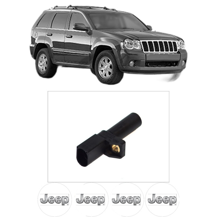 Senzor impulsuri arbore cotit JEEP GRAND CHEROKEE III (WH, WK) 3.0 CRD 4x4 din 2006-2010 KW 155 CP 211 CMC 2987, pentru pornire auto, Bosch, 4x Stickere auto cu JEEP