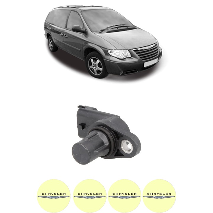 Senzor impulsuri arbore cotit CHRYSLER GRAND VOYAGER / VOYAGER IV (RG, RS) 2.5 CRD din 2005-2008 KW 88 CP 120 CMC 2499, pentru pornire auto, Bosch, 4x Stickere auto cu CHRYSLER