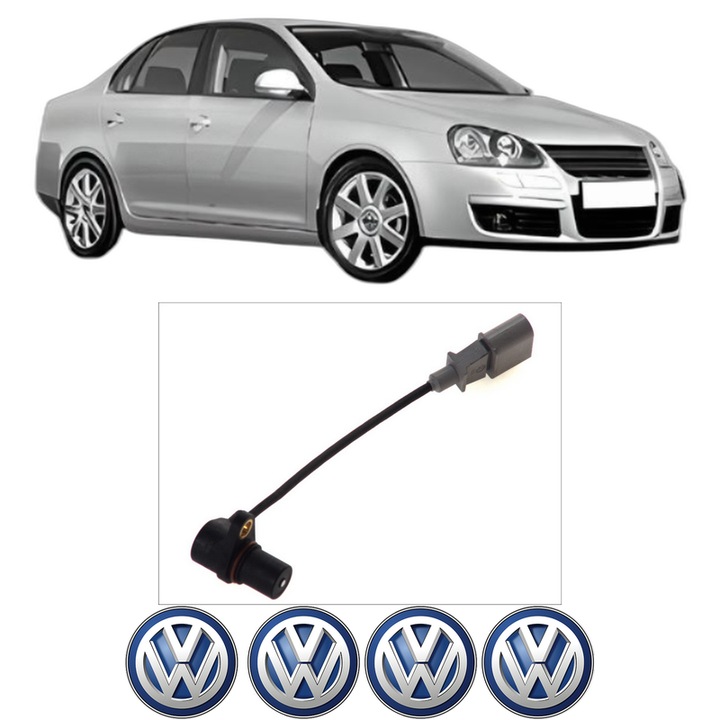 Senzor impulsuri arbore cotit Volkswagen JETTA III (1K2) 1.6 MultiFuel din 2008-2010 KW 75 CP 102 CMC 1595, pentru pornire auto, Bosch, 4x Stickere auto cu Volkswagen