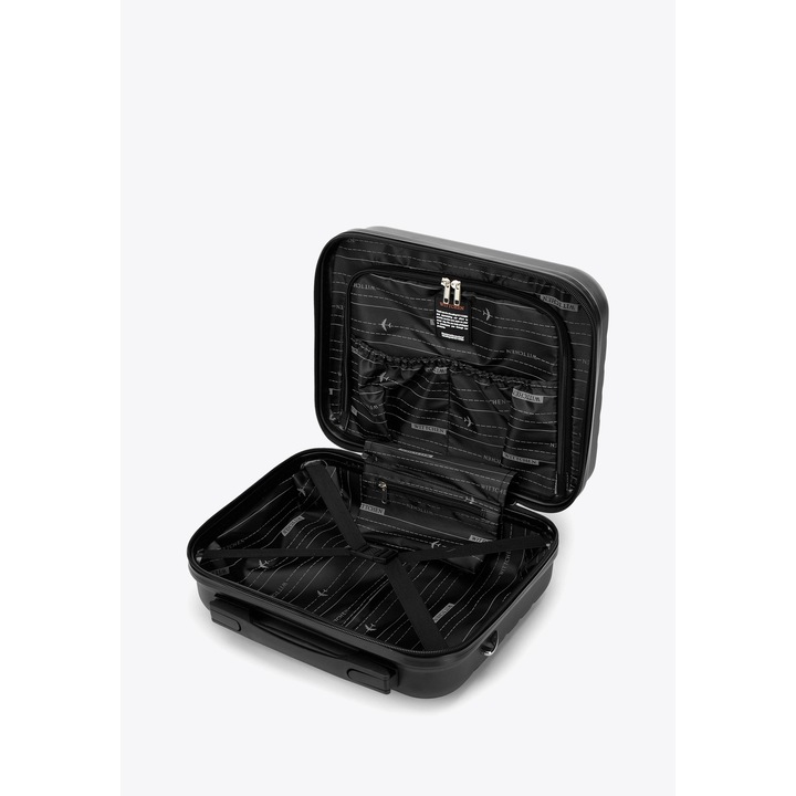 Куфар WITTCHEN, среден, ABS, черен, 4 колела, 2 отделения