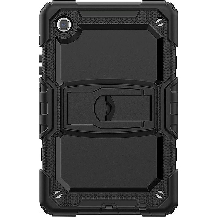 Удароустойчив калъф Armor за Samsung Galaxy Tab A8 (X200/X205), 10.5", Sigloo, вградена стойка, 360 защита, антрацитно черно