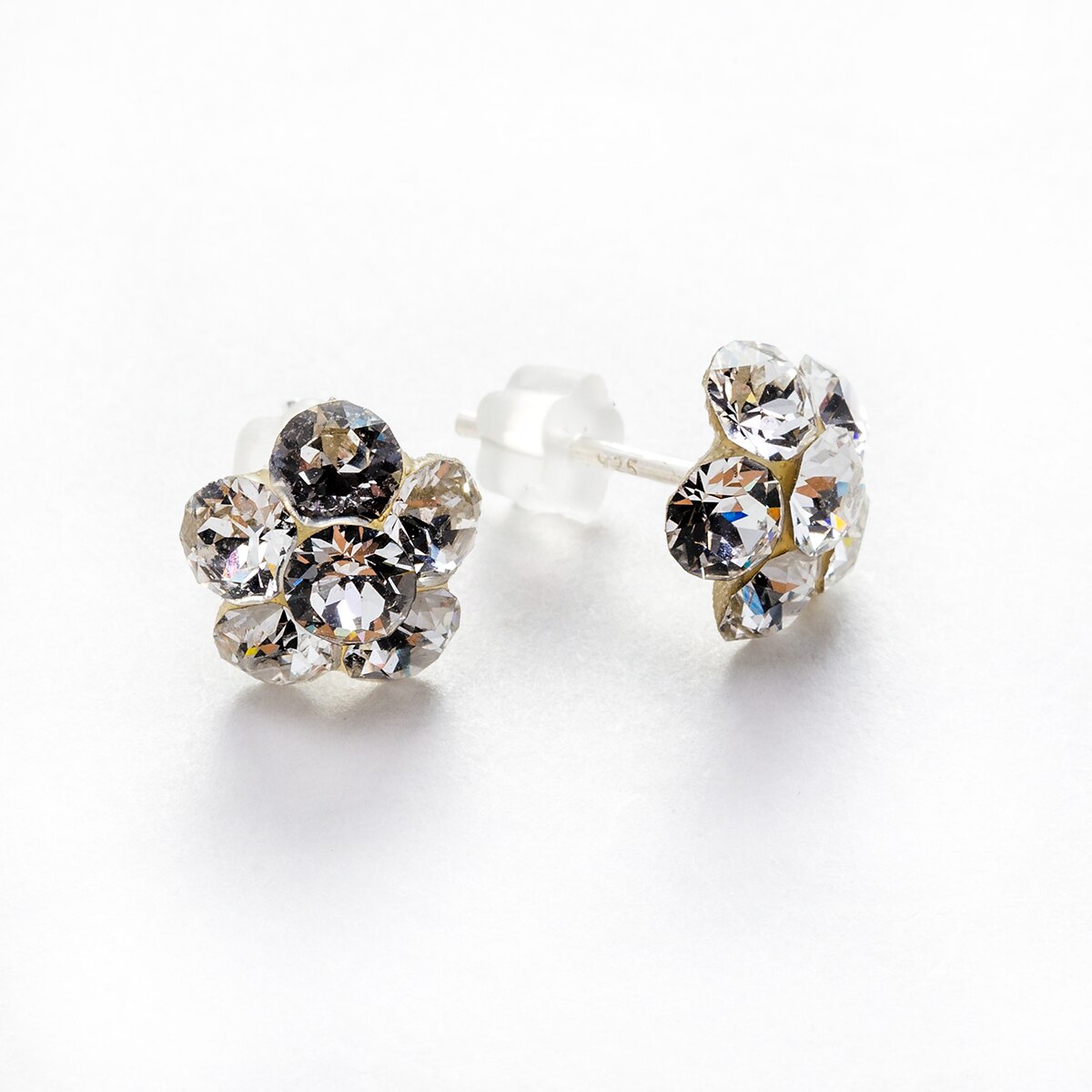 Cercei Argint DaviCrystals cu cristale floare s crystal