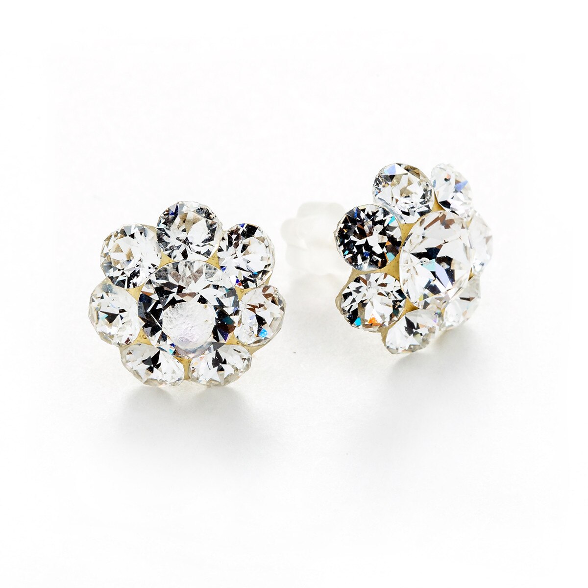 Cercei Argint DaviCrystals cu cristale floare m