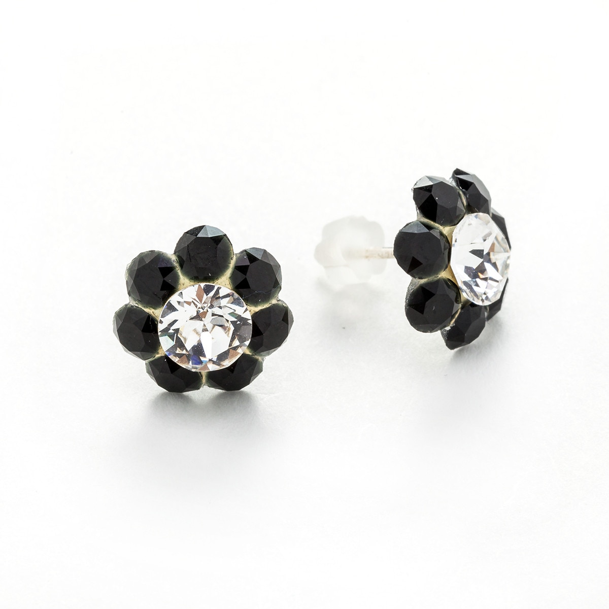 Cercei Argint DaviCrystals cu cristale floare m