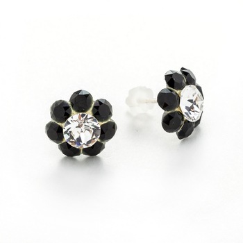 Cercei Argint DaviCrystals cu cristale floare m Cercei Argint DaviCrystals cu cristale floare m