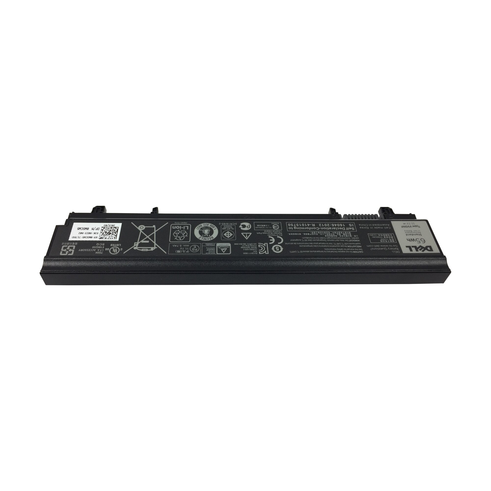 Dell 6-cels 97 W/u vervangende lithium ion batterij voor bepaalde Dell 6-cels 97 W/u vervangende lithium ion batterij voor bepaalde