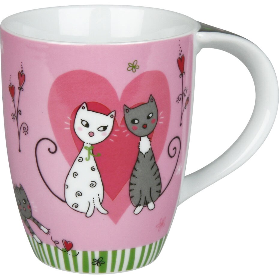 Cana portelan (320 ml) Pisicute indragostite