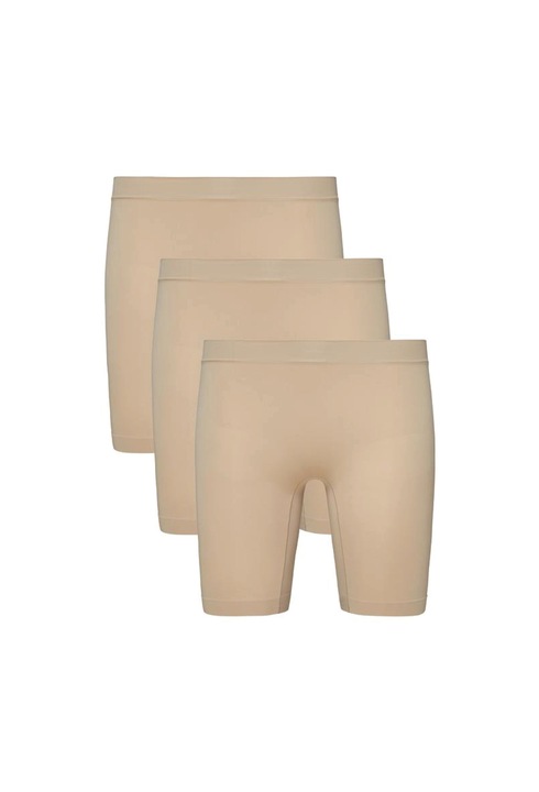 Jockey, Set de colanti scurti pentru ciclism Skimmies - 3 piese, Bej