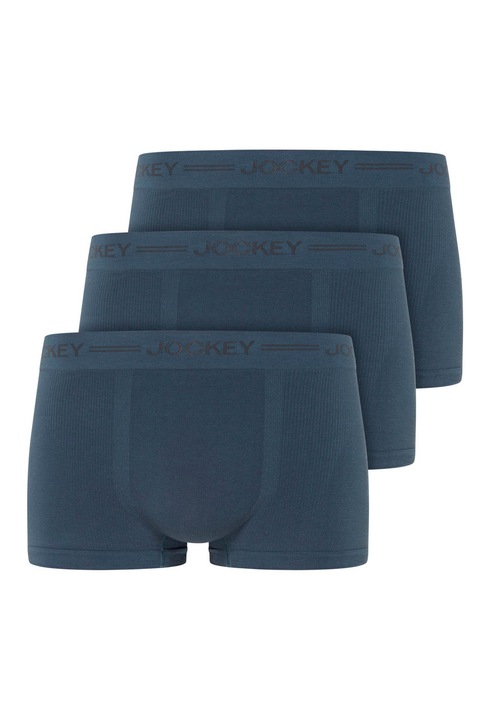 Jockey, Set de boxeri fara cusaturi - 3 perechi, Albastru