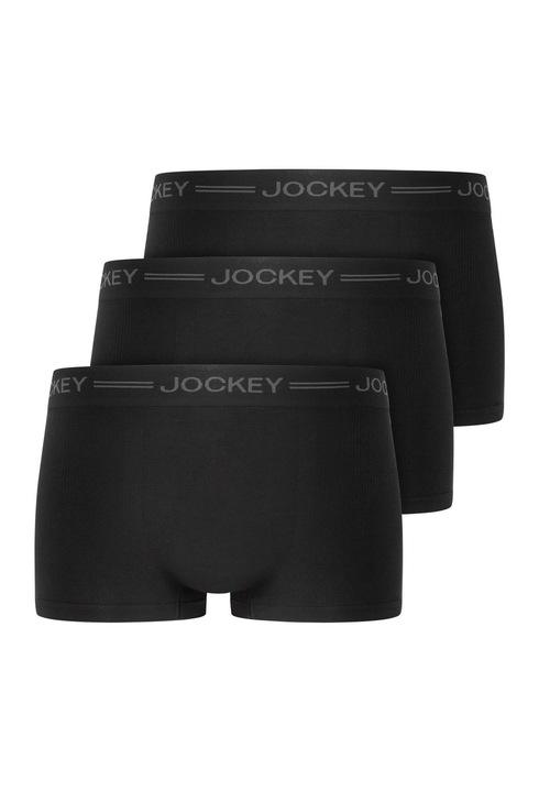 Jockey, Set de boxeri fara cusaturi - 3 perechi, Negru
