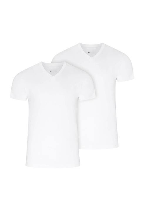 Jockey, Set de tricouri cu decolteu in V - 2 piese, Alb