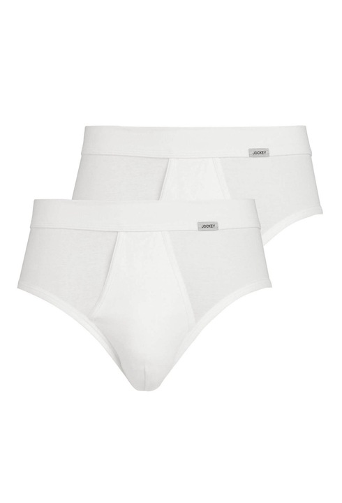 Jockey, Set de chiloti din bumbac Luxury - 2 perechi, Alb