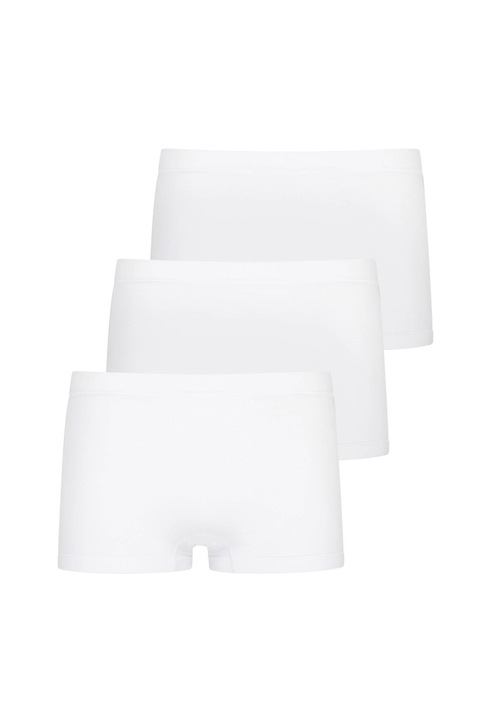 Jockey, Set de chiloti hipster fara cusaturi - 3 perechi, Alb