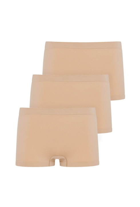 Jockey, Set de chiloti hipster fara cusaturi - 3 perechi, Bej