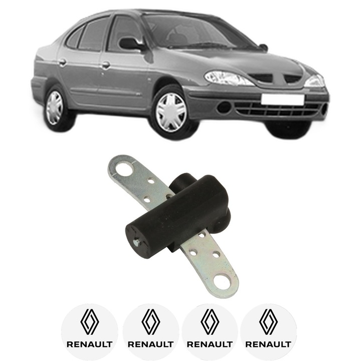 Senzor impulsuri arbore cotit RENAULT MEGANE I Classic (LA0/1_) 1.9 D (LA0A, LA0U, LA0R) din 1996-2003 KW 47 CP 64 CMC 1870, pentru pornire auto, Bosch, 4x Stickere auto cu RENAULT