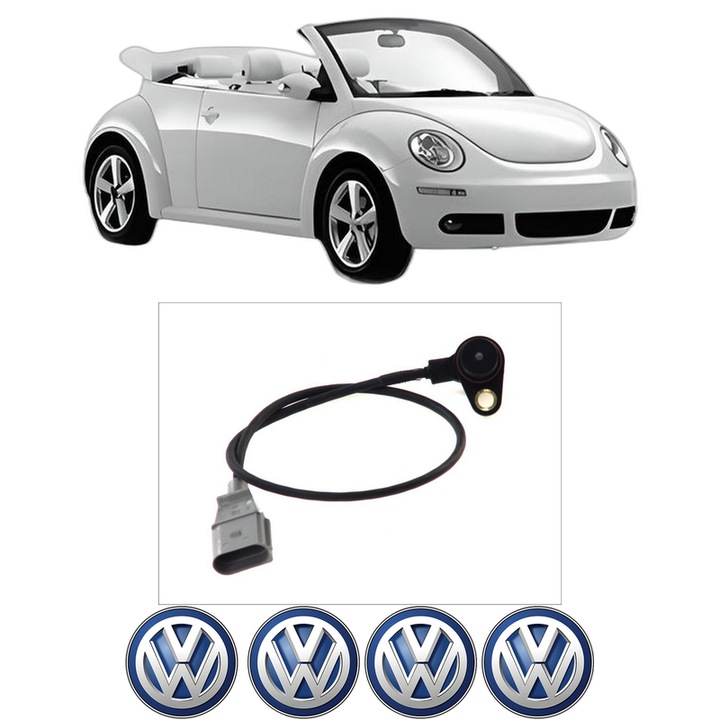 Senzor impulsuri arbore cotit Volkswagen NEW BEETLE Convertible (1Y7) 2.0 din 2002-2010 KW 85 CP 115 CMC 1984, pentru pornire auto, Bosch, 4x Stickere auto cu Volkswagen