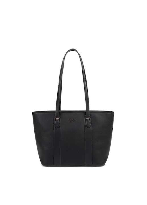 David Jones, Geanta din piele ecologica cu bareta de umar Elora, Negru