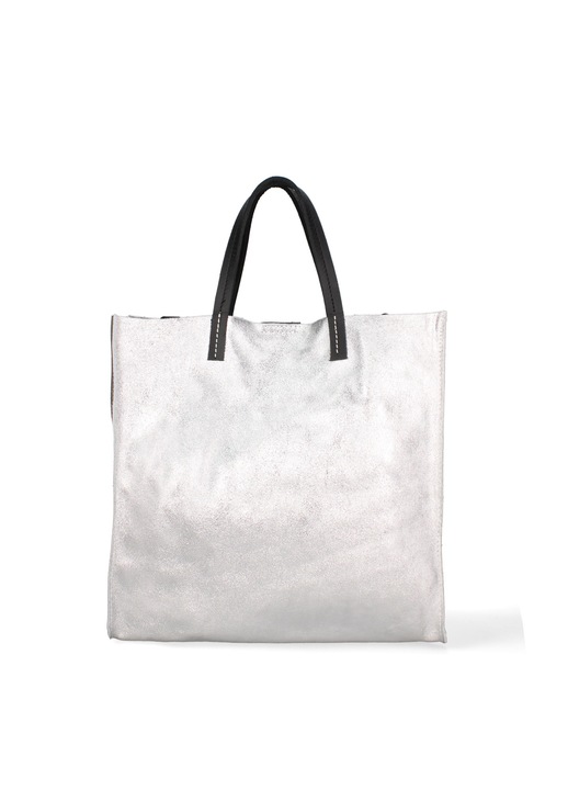 Gave Lux, Geanta tote cu model uni Ereva, Argintiu