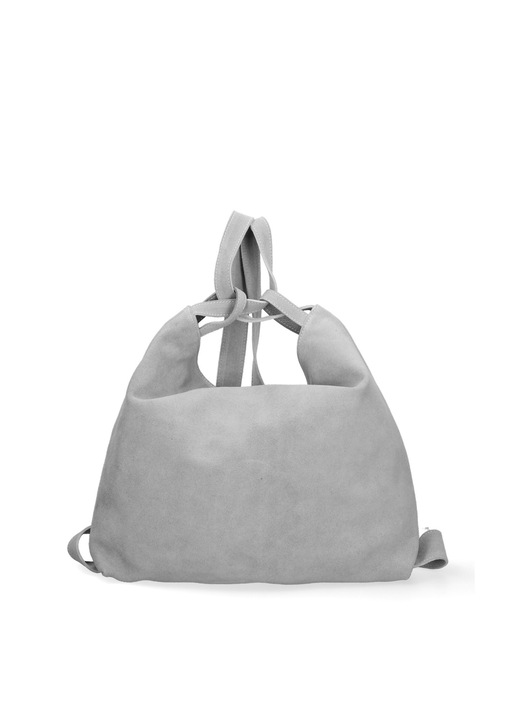 Gave Lux, Geanta hobo din piele intoarsa Silvana, Gri