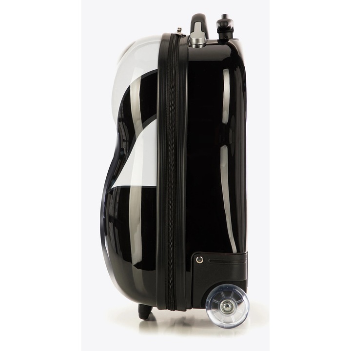 Детски куфар WITTCHEN, ABS, 2 колела, черно-бял, 40x30x20см