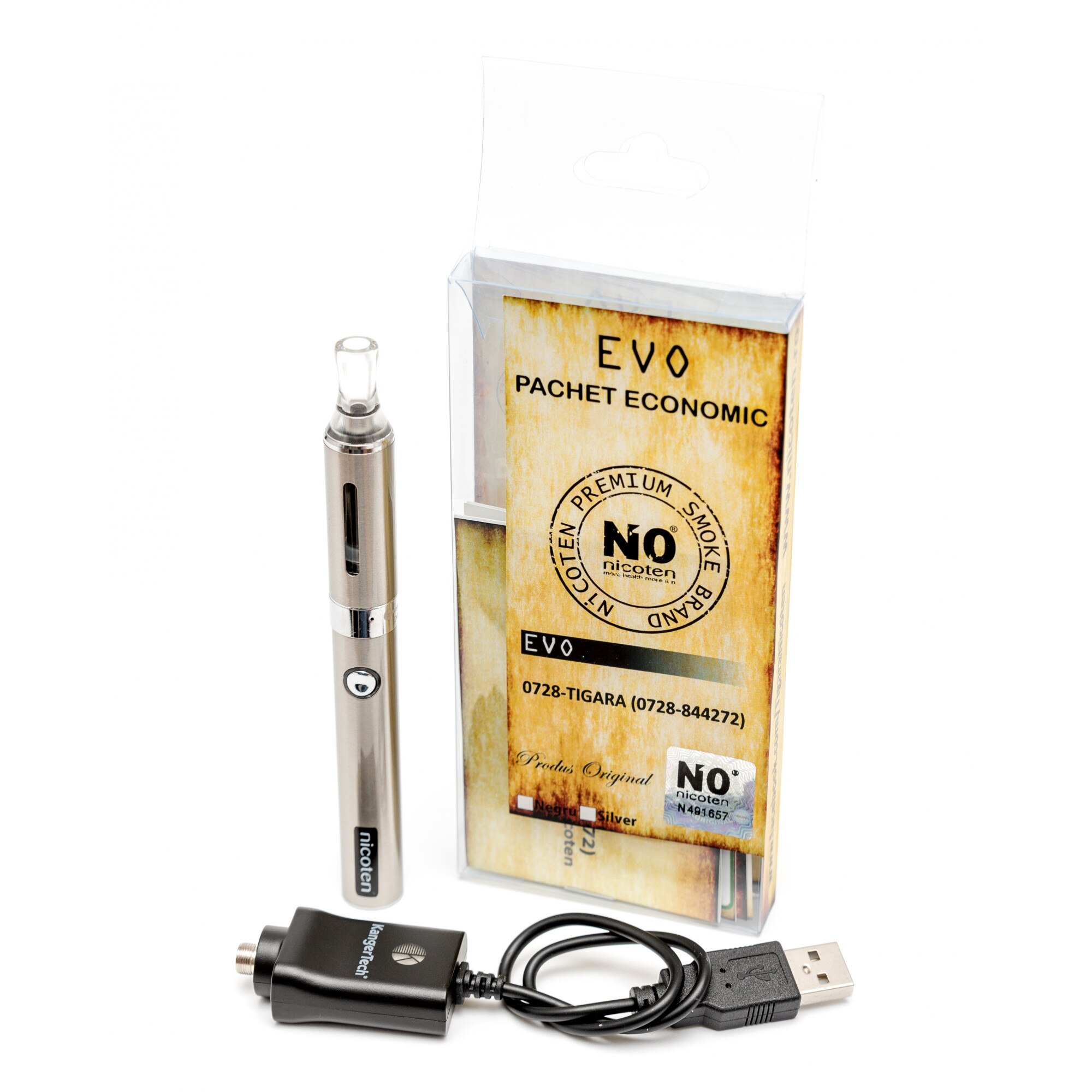 Tigara electronica NiCOTEN EVO Ecopack Starter Kit USB