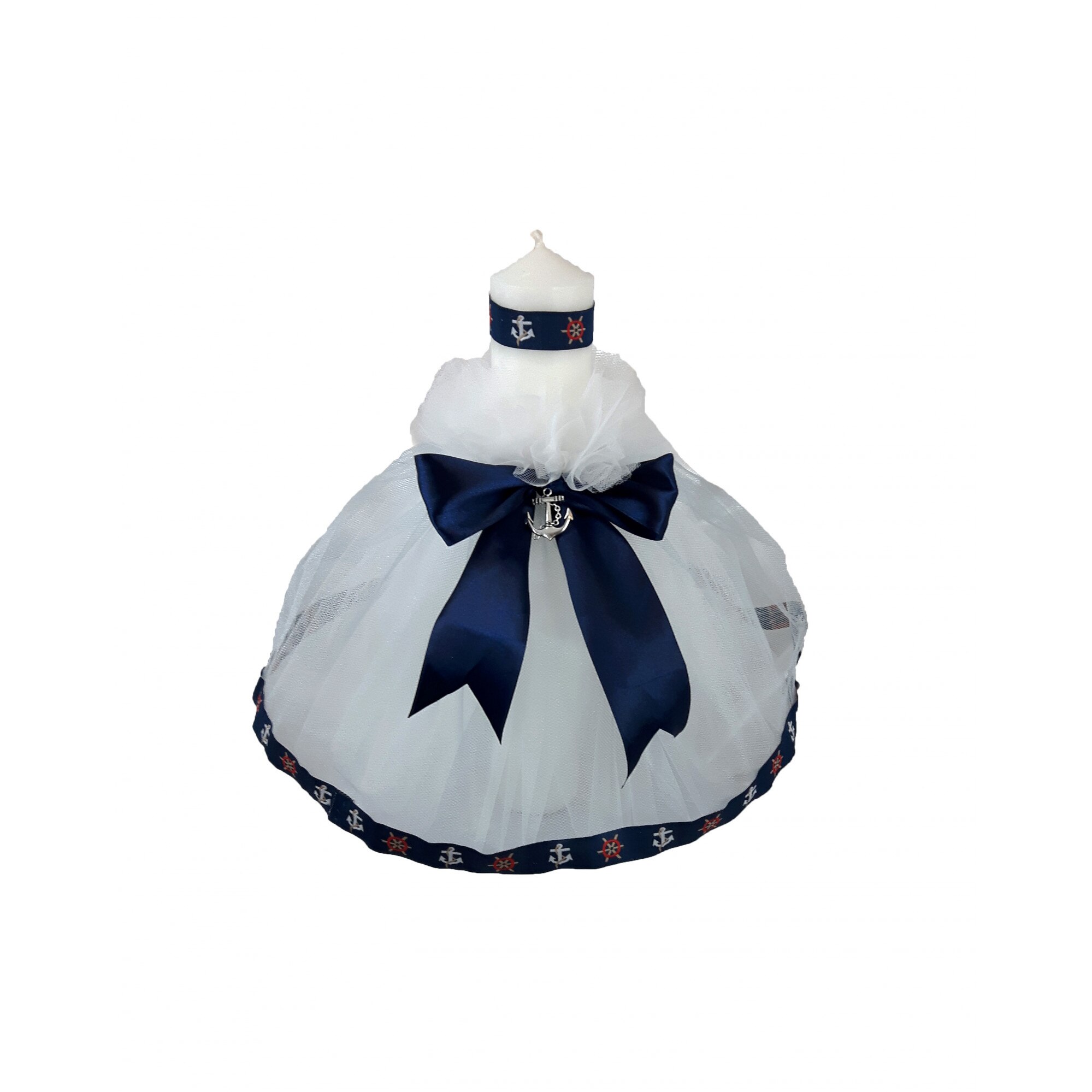 Lumanare botez cu ancora