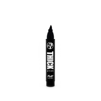 Tus de Pleoape W7 Thick & Thin Eyeliner - Negru Intens, 3.6g Tus de Pleoape W7 Thick & Thin Eyeliner - Negru Intens, 3.6g