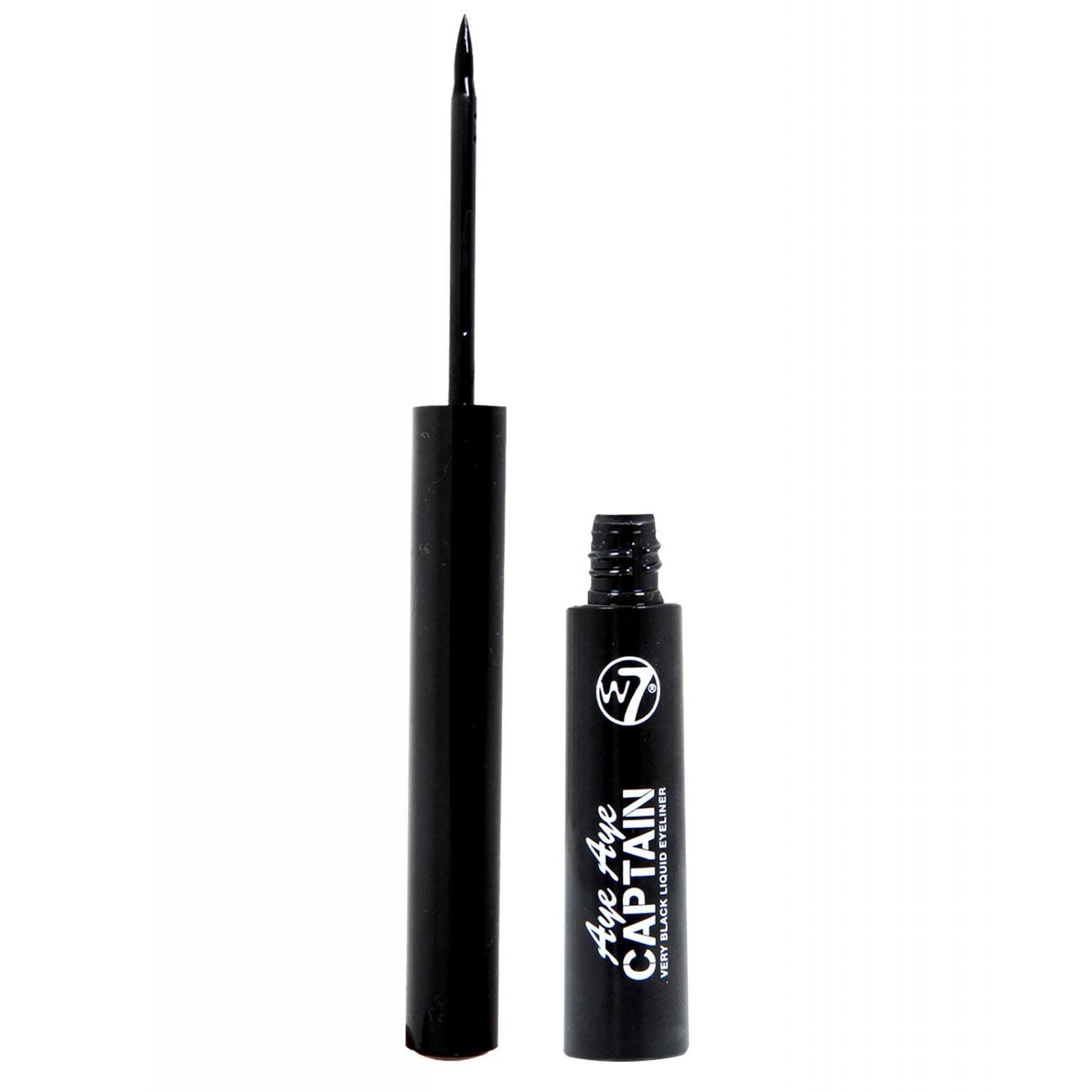Tus de Pleoape pentru Ochi Sensibili W7 Aye Aye Captain Eyeliner - Negru Intens, 5ml