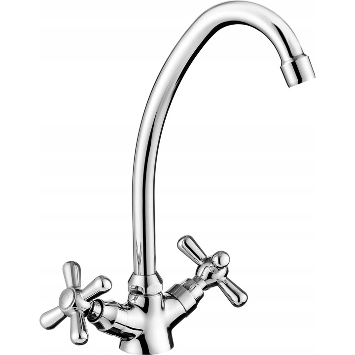 Кухненска батерия Deante, стомана, сребрист, 277x195мм