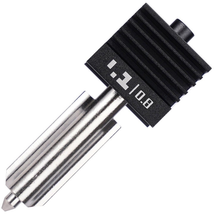 Hotend cu duza din otel calit, Bambu Lab, 0.8mm, pentru Bambu Lab P2S, H2D si H2S