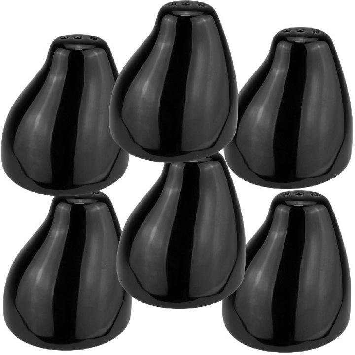 Set 6 pipernite, portelan CULINARO VISION BLACK