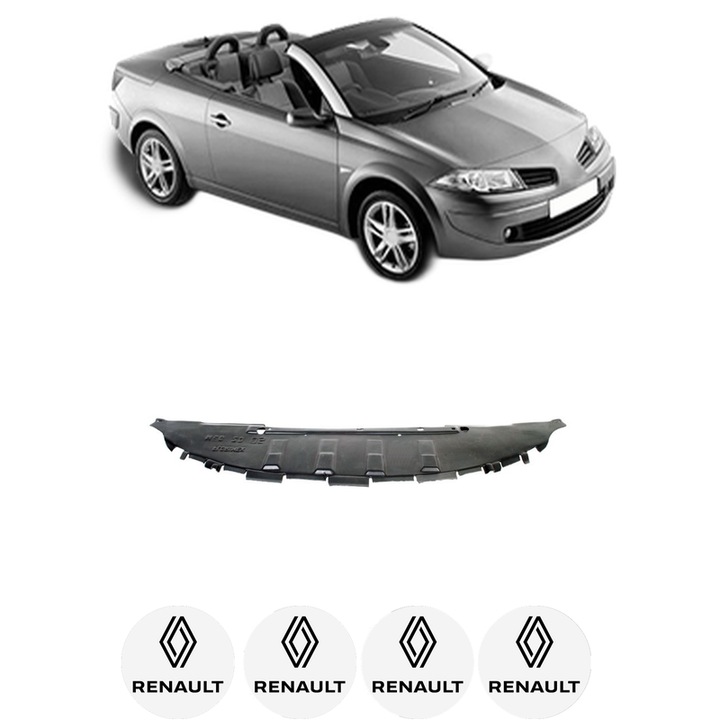 Scut bara RENAULT MEGANE II Coupé-Cabriolet (EM0/1_) din 2003-2009, protectie auto, plastic, 4x Stickere auto cu RENAULT
