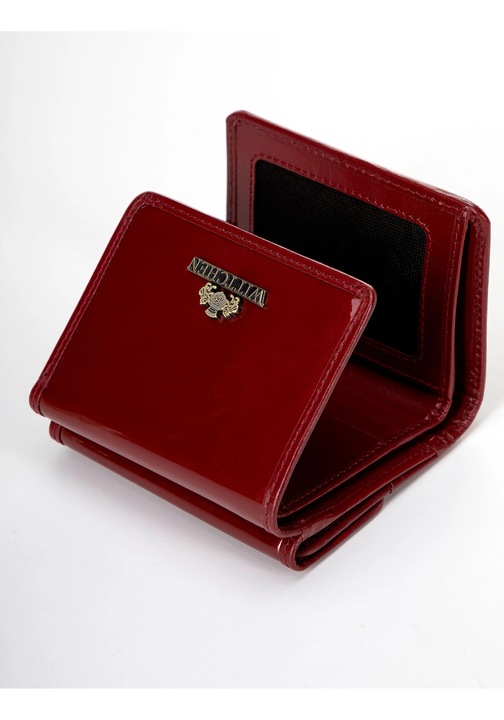 Дамско портмоне WITTCHEN, естествена лакирана кожа, червено, 9.5x11см