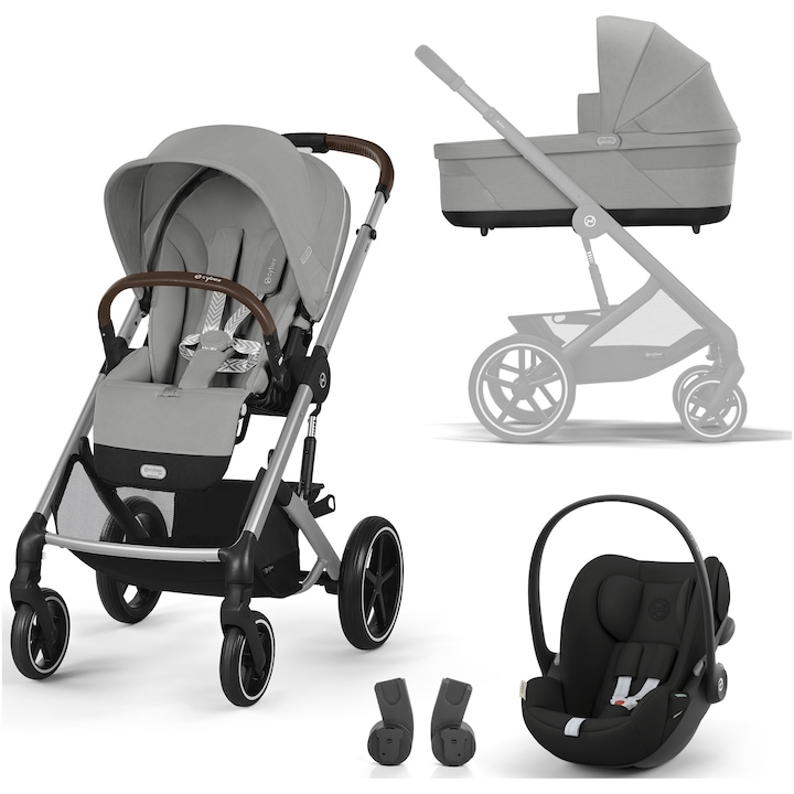 Количка Cybex Gold Balios S Lux One Box Stone Grey Comfort, 3в1