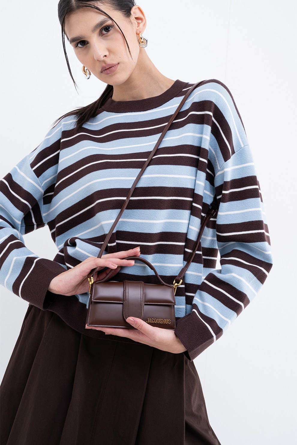 JACQUEMUS, Geanta mica din piele cu maner si bareta de umar