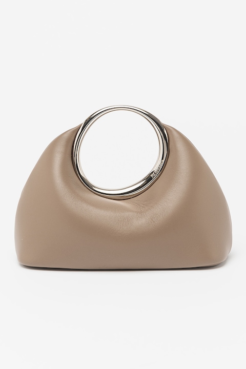 JACQUEMUS, Кожена чанта Calino, Сиво-кафяв