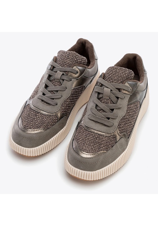 Tenisi dama, Wittchen, piele ecologica, platforma groasa, gri-maro