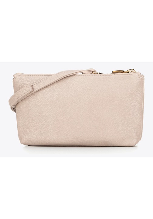 WITTCHEN чанта през рамо от еко кожа, бежова, две отделения, лесна за носене