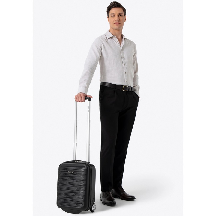 Troler WITTCHEN Skyspeed Line, 40x30x20 cm, ABS, compact, negru, set disponibil