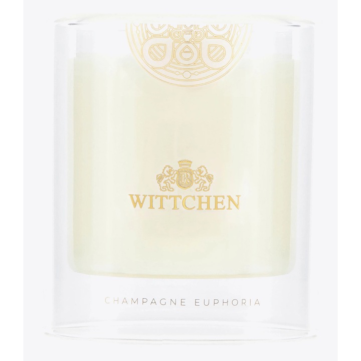 Lumanare din soia WITTCHEN, 230g, aroma de mar si coacaze negre, in recipient de sticla transparenta