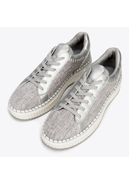 Tenisi dama Wittchen, gri, piele ecologica si material textil