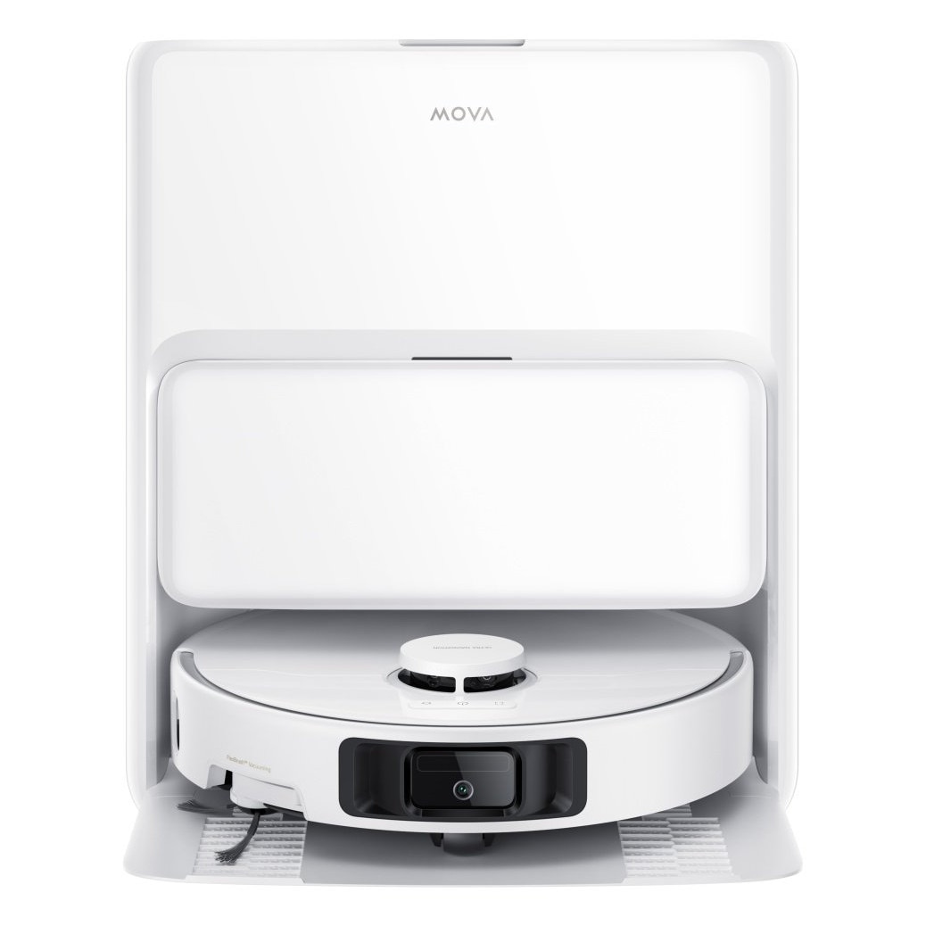 Robot aspirator si mop MOVA P50 Ultra, 19000Pa, Auto-curatare, Perii anti-incurcare, Statie inteligenta, Alb