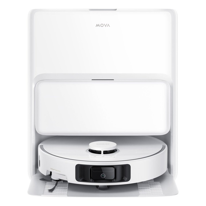 Robot aspirator si mop MOVA P50 Ultra, 19000Pa, Auto-curatare, Perii anti-incurcare, Statie inteligenta, Alb