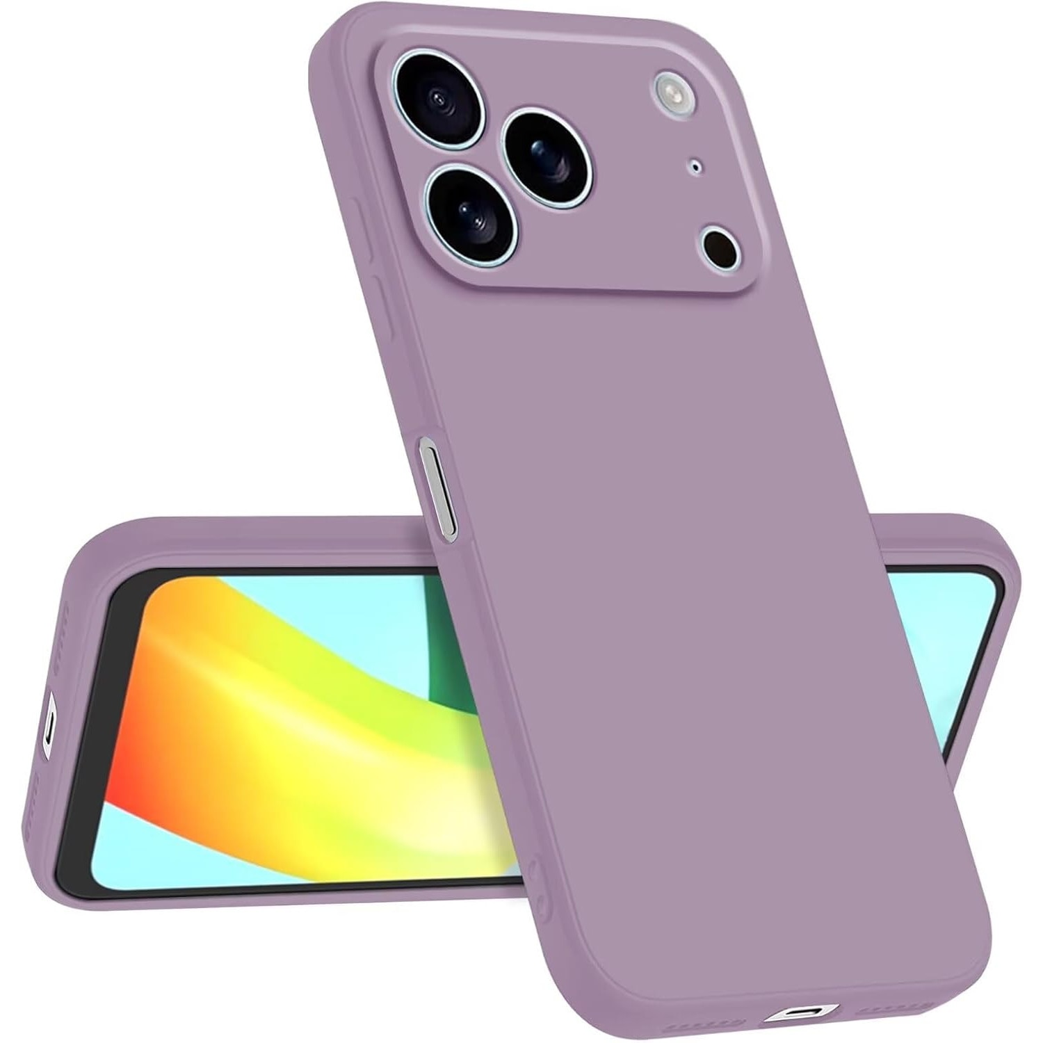 Husa Soft Touch, slim, ALC Mobile, anti soc, compatibila cu IPhone 17 Pro, Lila Tpu