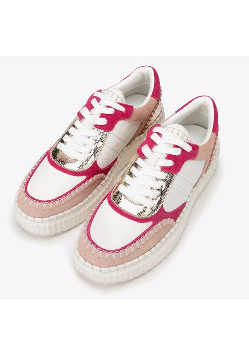 Tenisi dama Wittchen, piele ecologica si piele intoarsa, alb-roz