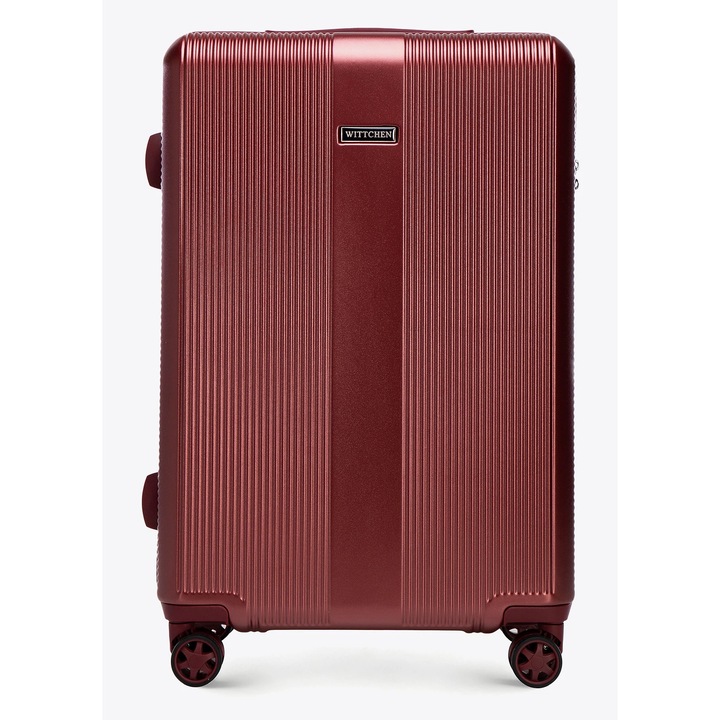 Set de trolere din polikarbonat WITTCHEN, 3 dimensiuni, design elegant, burgund