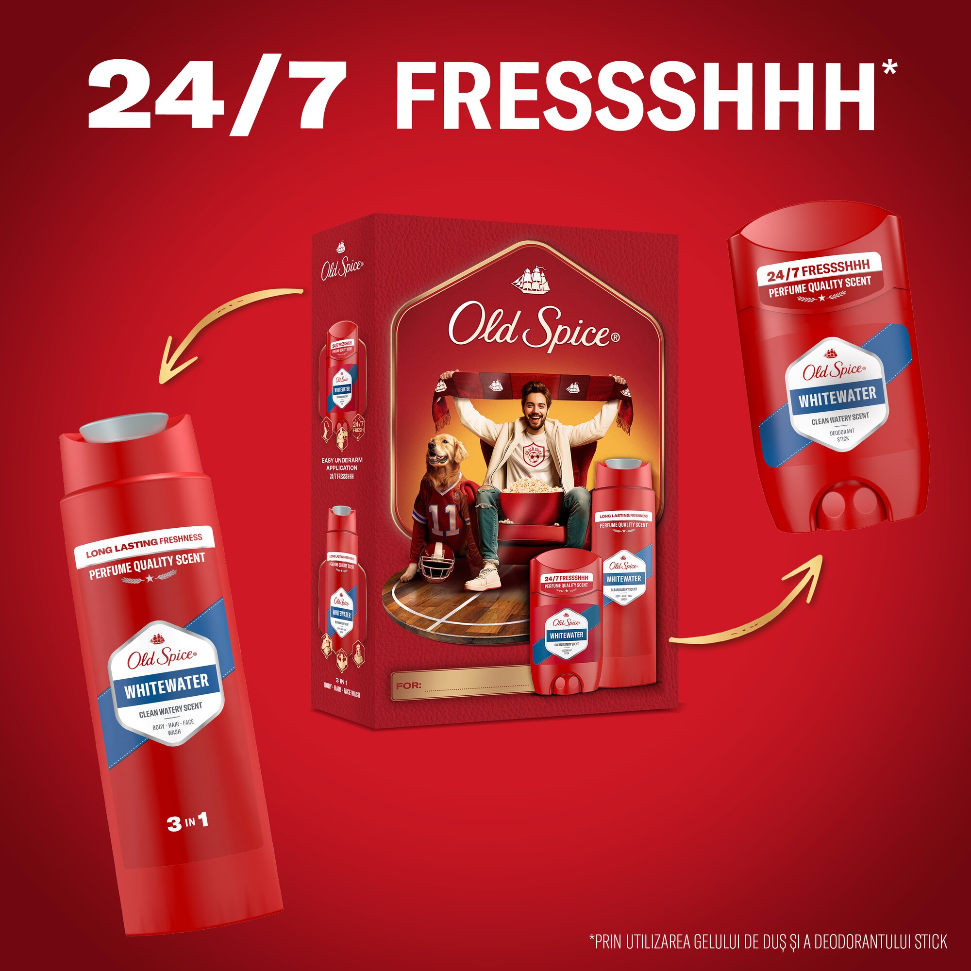Set cadou Old Spice Pentru fanii sportului: Deodorant stick